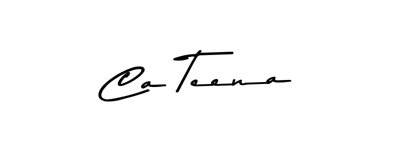 Design your own signature with our free online signature maker. With this signature software, you can create a handwritten (Asem Kandis PERSONAL USE) signature for name Ca Teena. Ca Teena signature style 9 images and pictures png