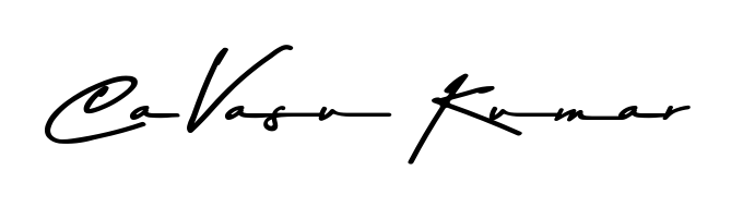 Personalize your online presence with Ca Vasu Kumar signature rendered in elegant Asem Kandis PERSONAL USE font. Great for website footers and blogs. Ca Vasu Kumar signature style 9 images and pictures png