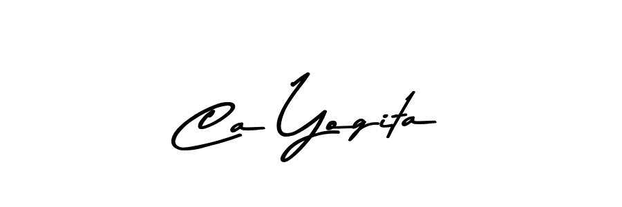 Create a beautiful signature design for name Ca Yogita. With this signature (Asem Kandis PERSONAL USE) fonts, you can make a handwritten signature for free. Ca Yogita signature style 9 images and pictures png