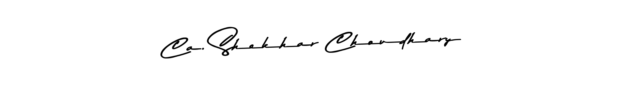 Create a beautiful signature design for name Ca. Shekhar Choudhary. With this signature (Asem Kandis PERSONAL USE) fonts, you can make a handwritten signature for free. Ca. Shekhar Choudhary signature style 9 images and pictures png