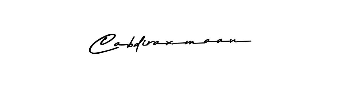 You should practise on your own different ways (Asem Kandis PERSONAL USE) to write your name (Cabdiraxmaan) in signature. don't let someone else do it for you. Cabdiraxmaan signature style 9 images and pictures png