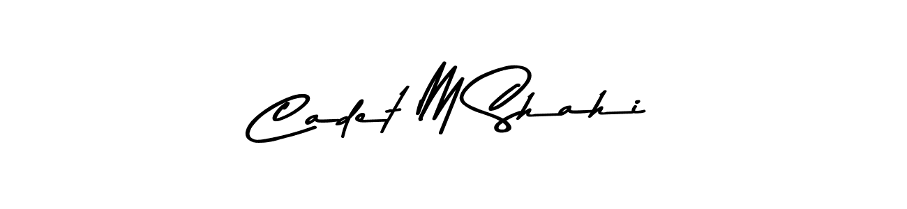 Asem Kandis PERSONAL USE is a professional signature style that is perfect for those who want to add a touch of class to their signature. It is also a great choice for those who want to make their signature more unique. Get Cadet M Shahi name to fancy signature for free. Cadet M Shahi signature style 9 images and pictures png