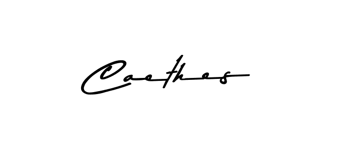 How to make Caethes name signature. Use Asem Kandis PERSONAL USE style for creating short signs online. This is the latest handwritten sign. Caethes signature style 9 images and pictures png
