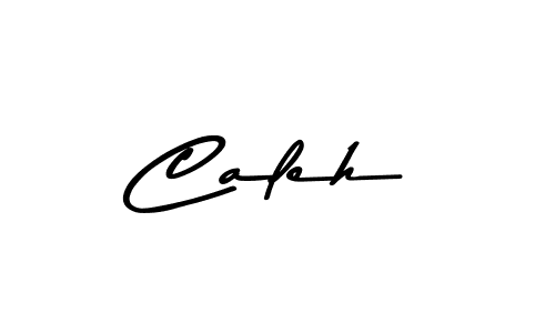 Make a beautiful signature design for name Caleh. With this signature (Asem Kandis PERSONAL USE) style, you can create a handwritten signature for free. Caleh signature style 9 images and pictures png