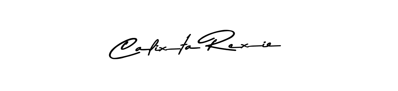 Use a signature maker to create a handwritten signature online. With this signature software, you can design (Asem Kandis PERSONAL USE) your own signature for name Calixta Rexie. Calixta Rexie signature style 9 images and pictures png