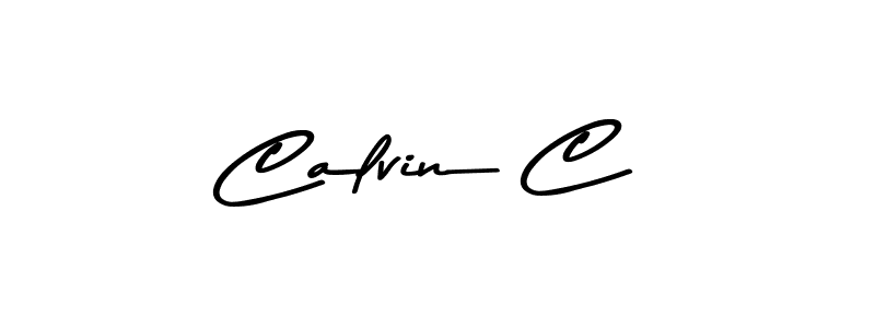 Make a beautiful signature design for name Calvin C. With this signature (Asem Kandis PERSONAL USE) style, you can create a handwritten signature for free. Calvin C signature style 9 images and pictures png