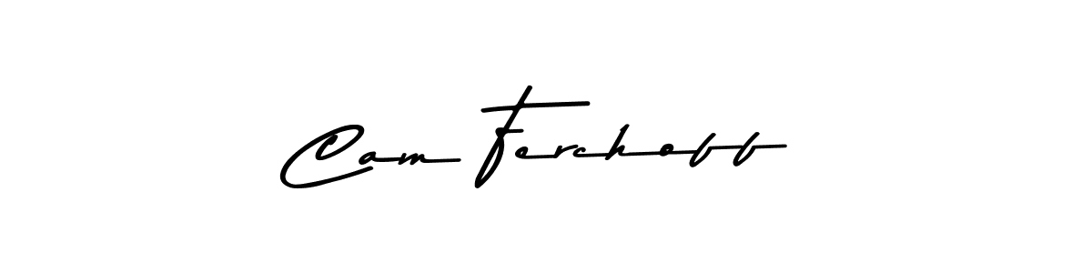 Use a signature maker to create a handwritten signature online. With this signature software, you can design (Asem Kandis PERSONAL USE) your own signature for name Cam Ferchoff. Cam Ferchoff signature style 9 images and pictures png