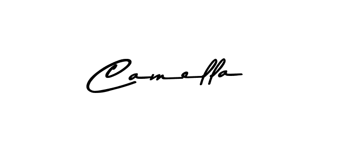 Create a beautiful signature design for name Camella. With this signature (Asem Kandis PERSONAL USE) fonts, you can make a handwritten signature for free. Camella signature style 9 images and pictures png