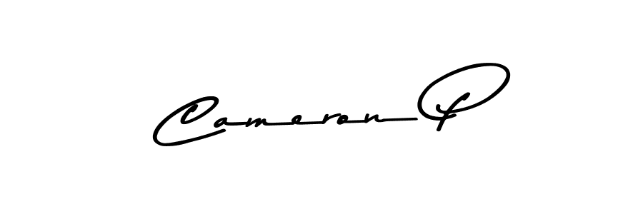 Design your own signature with our free online signature maker. With this signature software, you can create a handwritten (Asem Kandis PERSONAL USE) signature for name Cameron P. Cameron P signature style 9 images and pictures png
