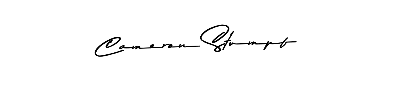 Create a beautiful signature design for name Cameron Stumpf. With this signature (Asem Kandis PERSONAL USE) fonts, you can make a handwritten signature for free. Cameron Stumpf signature style 9 images and pictures png