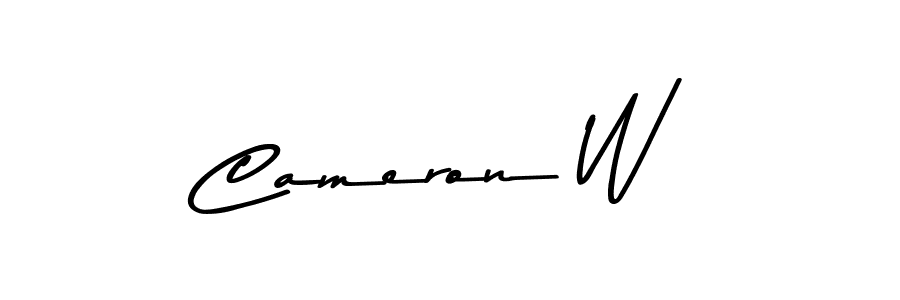 How to make Cameron W signature? Asem Kandis PERSONAL USE is a professional autograph style. Create handwritten signature for Cameron W name. Cameron W signature style 9 images and pictures png