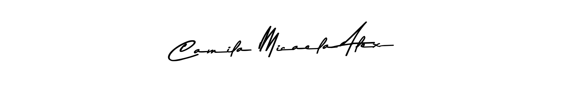 Here are the top 10 professional signature styles for the name Camila Micaela Alex. These are the best autograph styles you can use for your name. Camila Micaela Alex signature style 9 images and pictures png