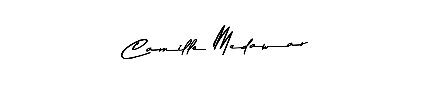 How to make Camille Medawar name signature. Use Asem Kandis PERSONAL USE style for creating short signs online. This is the latest handwritten sign. Camille Medawar signature style 9 images and pictures png