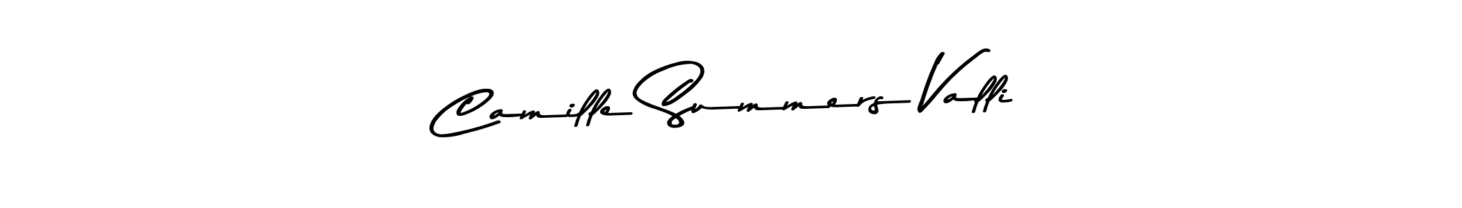 The best way (Asem Kandis PERSONAL USE) to make a short signature is to pick only two or three words in your name. The name Camille Summers Valli include a total of six letters. For converting this name. Camille Summers Valli signature style 9 images and pictures png