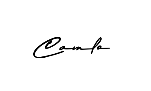 Make a beautiful signature design for name Camlo. With this signature (Asem Kandis PERSONAL USE) style, you can create a handwritten signature for free. Camlo signature style 9 images and pictures png