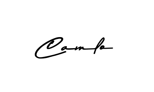 Make a beautiful signature design for name Camlo. With this signature (Asem Kandis PERSONAL USE) style, you can create a handwritten signature for free. Camlo signature style 9 images and pictures png