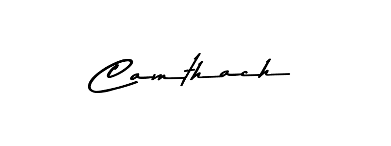 Design your own signature with our free online signature maker. With this signature software, you can create a handwritten (Asem Kandis PERSONAL USE) signature for name Camthach. Camthach signature style 9 images and pictures png