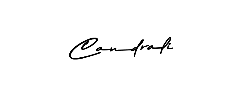 How to make Candrali name signature. Use Asem Kandis PERSONAL USE style for creating short signs online. This is the latest handwritten sign. Candrali signature style 9 images and pictures png