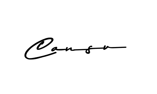 How to make Cansu name signature. Use Asem Kandis PERSONAL USE style for creating short signs online. This is the latest handwritten sign. Cansu signature style 9 images and pictures png