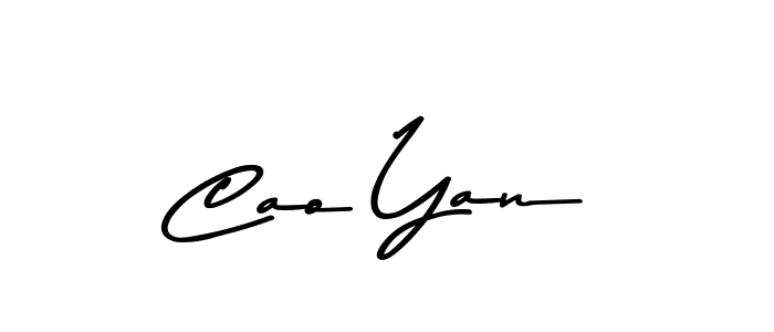 How to make Cao Yan name signature. Use Asem Kandis PERSONAL USE style for creating short signs online. This is the latest handwritten sign. Cao Yan signature style 9 images and pictures png