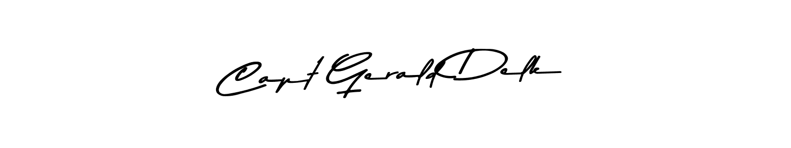 This is the best signature style for the Capt Gerald Delk name. Also you like these signature font (Asem Kandis PERSONAL USE). Mix name signature. Capt Gerald Delk signature style 9 images and pictures png