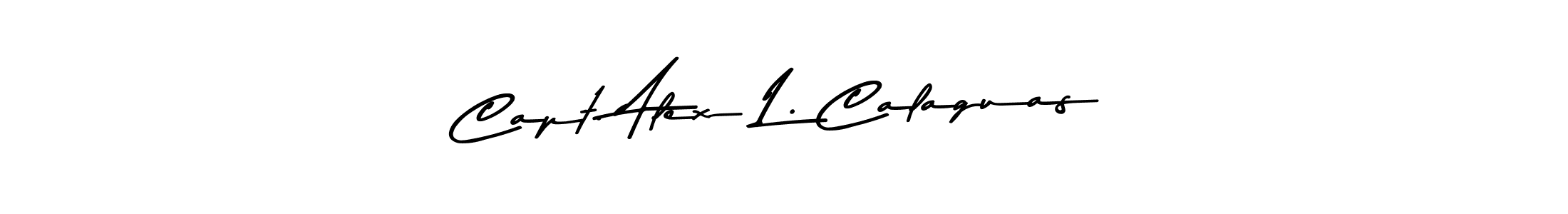 Similarly Asem Kandis PERSONAL USE is the best handwritten signature design. Signature creator online .You can use it as an online autograph creator for name Capt. Alex L. Calaguas. Capt. Alex L. Calaguas signature style 9 images and pictures png