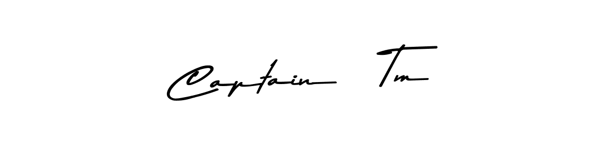 Also You can easily find your signature by using the search form. We will create Captain   Tm name handwritten signature images for you free of cost using Asem Kandis PERSONAL USE sign style. Captain   Tm signature style 9 images and pictures png