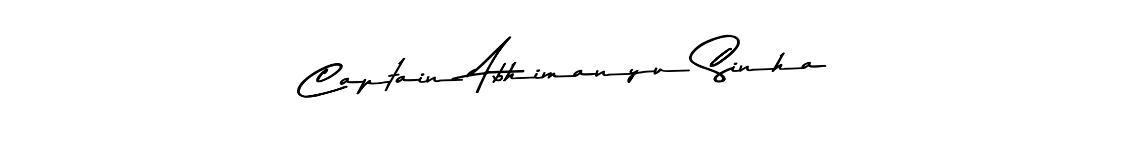 Design your own signature with our free online signature maker. With this signature software, you can create a handwritten (Asem Kandis PERSONAL USE) signature for name Captain Abhimanyu Sinha. Captain Abhimanyu Sinha signature style 9 images and pictures png