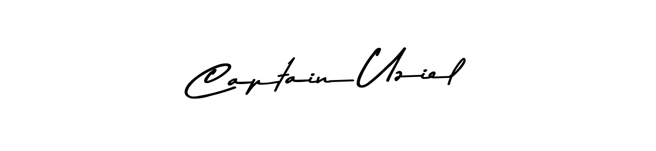 The best way (Asem Kandis PERSONAL USE) to make a short signature is to pick only two or three words in your name. The name Captain Uziel include a total of six letters. For converting this name. Captain Uziel signature style 9 images and pictures png