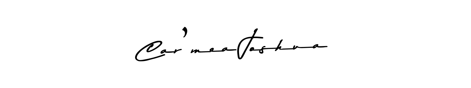 How to make Car’mea Joshua name signature. Use Asem Kandis PERSONAL USE style for creating short signs online. This is the latest handwritten sign. Car’mea Joshua signature style 9 images and pictures png