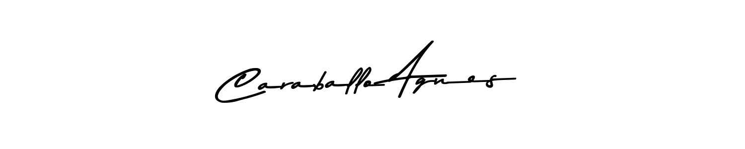 Make a beautiful signature design for name Caraballo Agnes. With this signature (Asem Kandis PERSONAL USE) style, you can create a handwritten signature for free. Caraballo Agnes signature style 9 images and pictures png