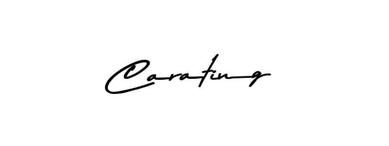 Make a beautiful signature design for name Carating. With this signature (Asem Kandis PERSONAL USE) style, you can create a handwritten signature for free. Carating signature style 9 images and pictures png