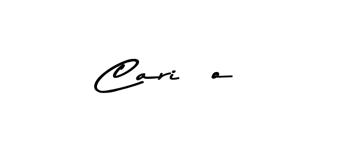 Use a signature maker to create a handwritten signature online. With this signature software, you can design (Asem Kandis PERSONAL USE) your own signature for name Cariño. Cariño signature style 9 images and pictures png