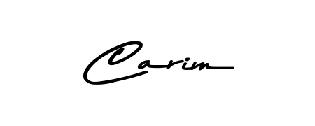 Create a beautiful signature design for name Carim. With this signature (Asem Kandis PERSONAL USE) fonts, you can make a handwritten signature for free. Carim signature style 9 images and pictures png