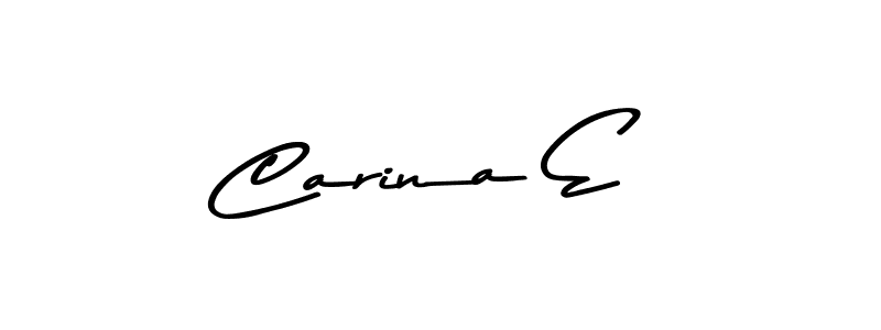 Make a beautiful signature design for name Carina E. Use this online signature maker to create a handwritten signature for free. Carina E signature style 9 images and pictures png