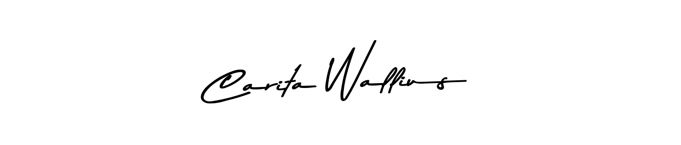 This is the best signature style for the Carita Wallius name. Also you like these signature font (Asem Kandis PERSONAL USE). Mix name signature. Carita Wallius signature style 9 images and pictures png