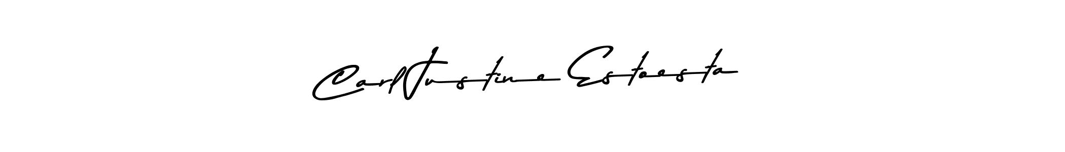 Create a beautiful signature design for name Carl Justine Estoesta. With this signature (Asem Kandis PERSONAL USE) fonts, you can make a handwritten signature for free. Carl Justine Estoesta signature style 9 images and pictures png