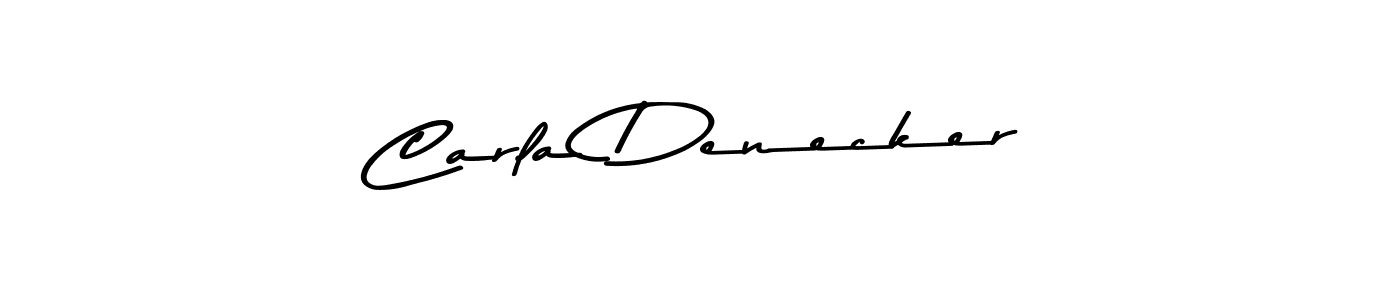 How to make Carla Denecker name signature. Use Asem Kandis PERSONAL USE style for creating short signs online. This is the latest handwritten sign. Carla Denecker signature style 9 images and pictures png