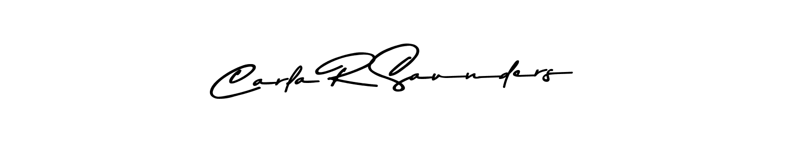 Design your own signature with our free online signature maker. With this signature software, you can create a handwritten (Asem Kandis PERSONAL USE) signature for name Carla R Saunders. Carla R Saunders signature style 9 images and pictures png