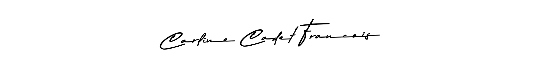 Create a beautiful signature design for name Carline Cadet Francois. With this signature (Asem Kandis PERSONAL USE) fonts, you can make a handwritten signature for free. Carline Cadet Francois signature style 9 images and pictures png