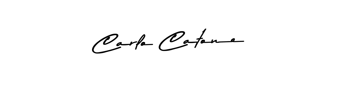 Create a beautiful signature design for name Carlo Catone. With this signature (Asem Kandis PERSONAL USE) fonts, you can make a handwritten signature for free. Carlo Catone signature style 9 images and pictures png