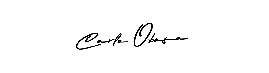 Make a beautiful signature design for name Carlo Obosa. With this signature (Asem Kandis PERSONAL USE) style, you can create a handwritten signature for free. Carlo Obosa signature style 9 images and pictures png