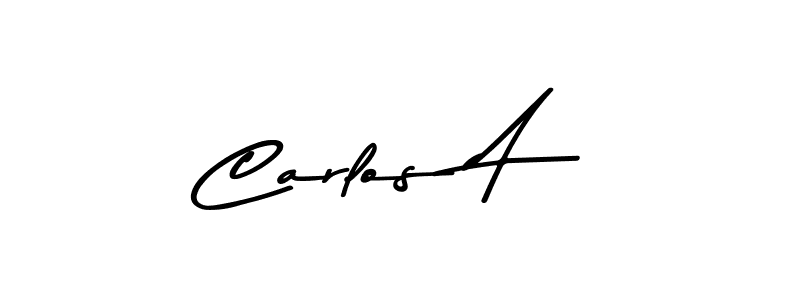 This is the best signature style for the Carlos A name. Also you like these signature font (Asem Kandis PERSONAL USE). Mix name signature. Carlos A signature style 9 images and pictures png