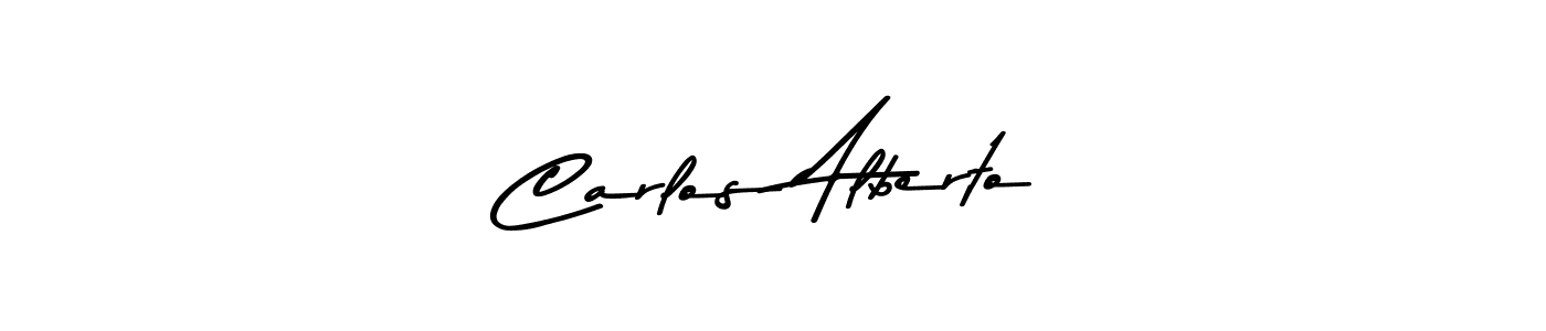 Design your own signature with our free online signature maker. With this signature software, you can create a handwritten (Asem Kandis PERSONAL USE) signature for name Carlos Alberto. Carlos Alberto signature style 9 images and pictures png