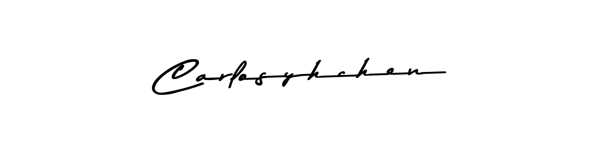 Design your own signature with our free online signature maker. With this signature software, you can create a handwritten (Asem Kandis PERSONAL USE) signature for name Carlosyhchen. Carlosyhchen signature style 9 images and pictures png