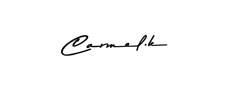 How to Draw Carmel.k signature style? Asem Kandis PERSONAL USE is a latest design signature styles for name Carmel.k. Carmel.k signature style 9 images and pictures png