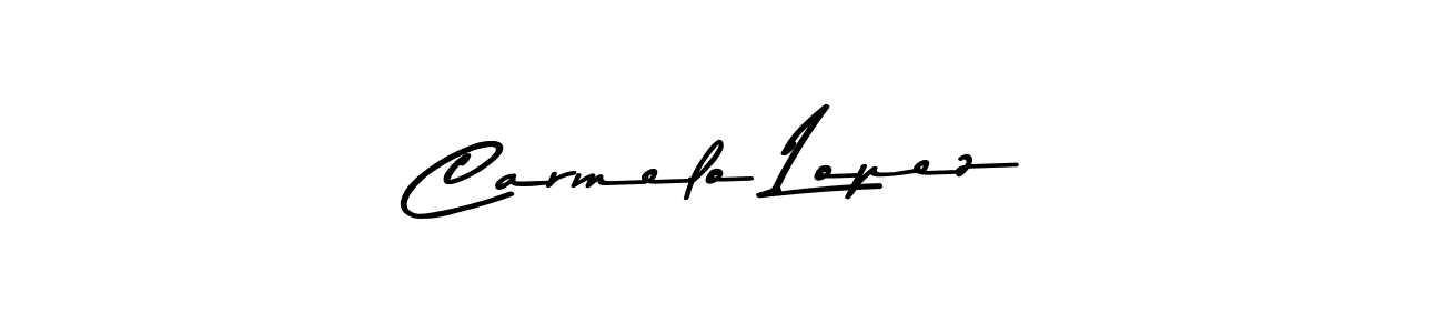 Carmelo Lopez stylish signature style. Best Handwritten Sign (Asem Kandis PERSONAL USE) for my name. Handwritten Signature Collection Ideas for my name Carmelo Lopez. Carmelo Lopez signature style 9 images and pictures png