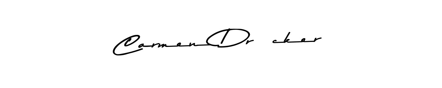 Use a signature maker to create a handwritten signature online. With this signature software, you can design (Asem Kandis PERSONAL USE) your own signature for name Carmen Drücker. Carmen Drücker signature style 9 images and pictures png