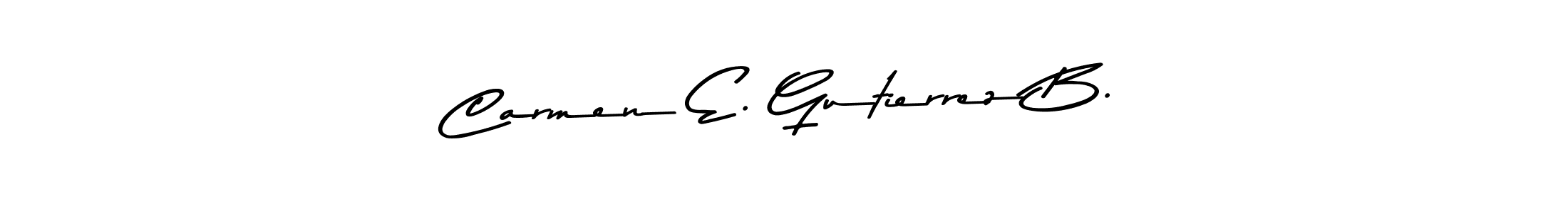 Make a beautiful signature design for name Carmen E. Gutierrez B.. Use this online signature maker to create a handwritten signature for free. Carmen E. Gutierrez B. signature style 9 images and pictures png