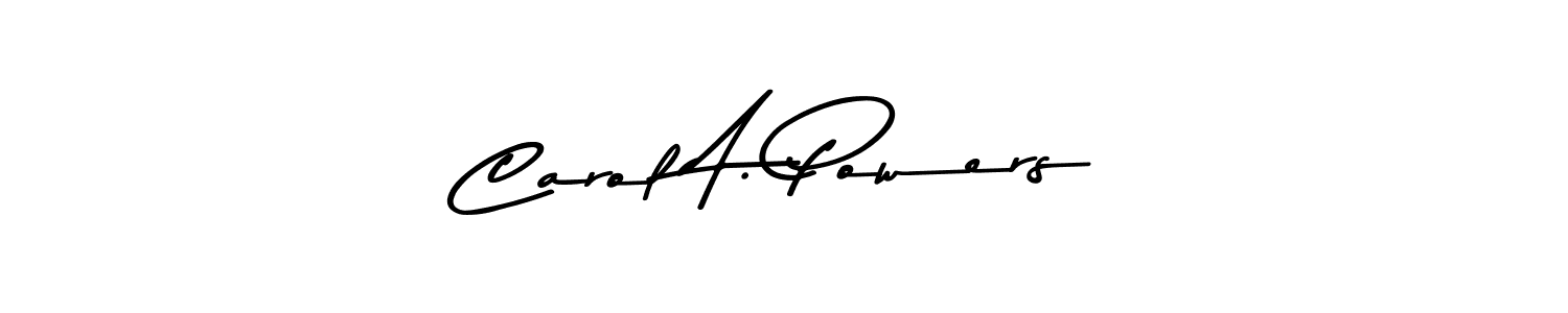 Use a signature maker to create a handwritten signature online. With this signature software, you can design (Asem Kandis PERSONAL USE) your own signature for name Carol A. Powers. Carol A. Powers signature style 9 images and pictures png